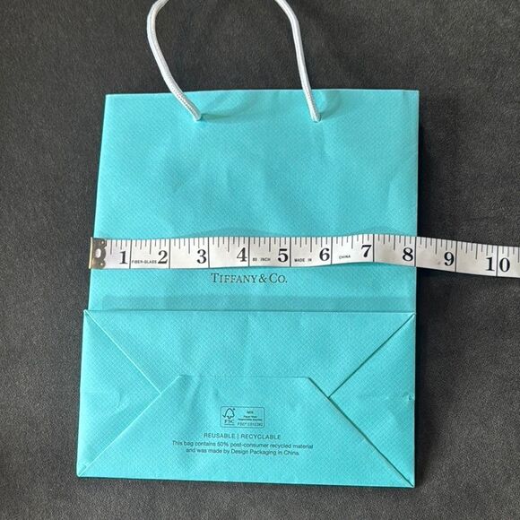 Tiffany & Co. Suede Ring Box with Blue Gift Box Blue Gift Bag and White Ribbon - Picture 11 of 12